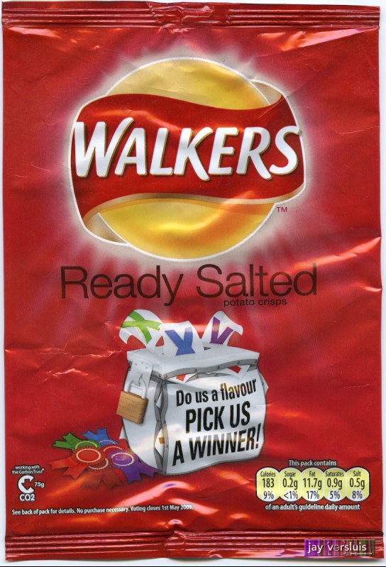 Walker's Ready Salted "Do us a Flavour" Edition (2009)
