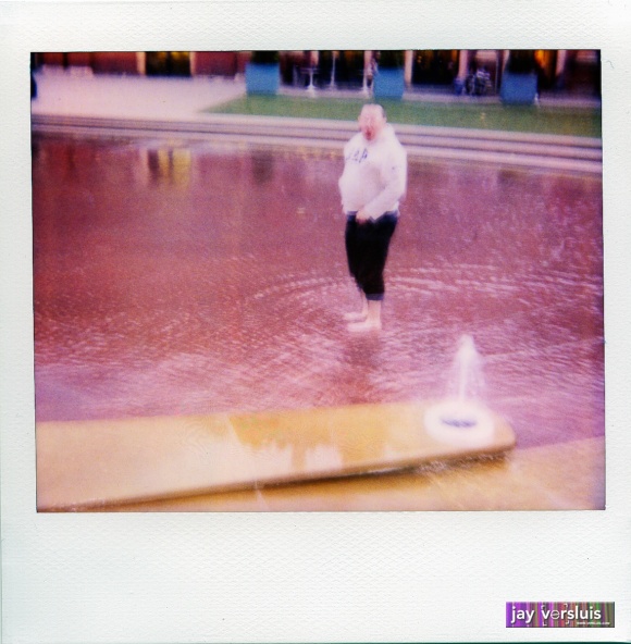 It's illegal to swim in the pond at the V&A