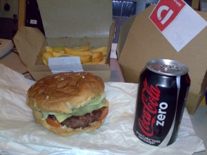 Burger and Chips from www.deliverance.co.uk Burger and Chips from www.deliverance.co.uk