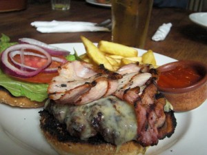 Burger and Chips at The Vintry, St. Albans