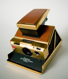 Polaroid SX-70 in 24k Gold