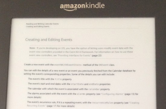 This is a PDF displayed on my Kindle Keyboard. Trust me, not a nice experience on the old eyes.