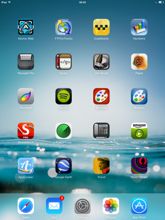 iOS 7 on my iPad 2