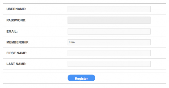 The Registration Form before...