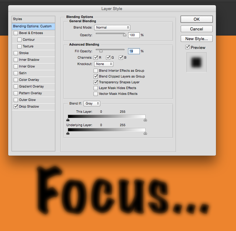 How to create editable blurry text in JAY VERSLUIS