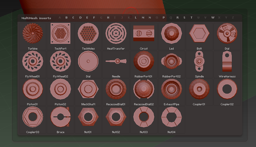 how to select object in zbrush