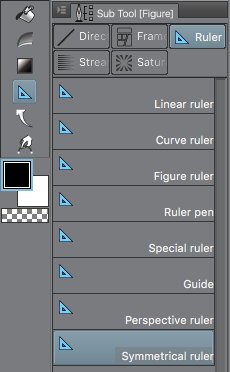 clip studio paint ruler tool