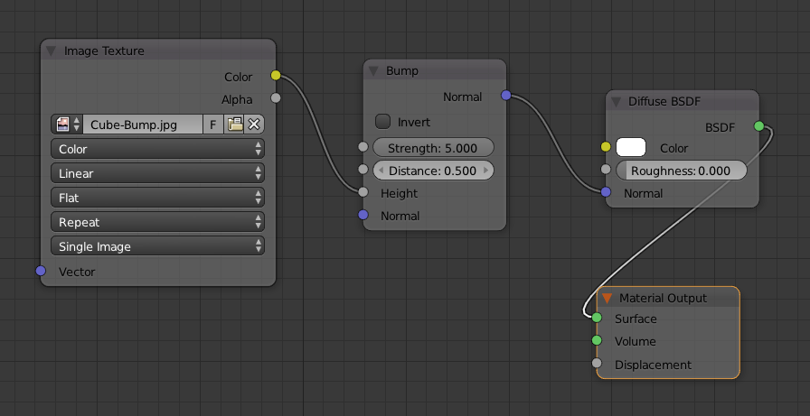 cycles render engine - How do I create FNaF floor tile bump using