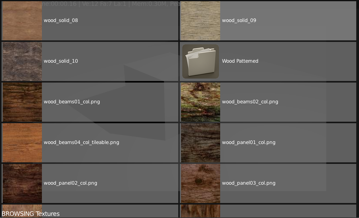 Browse textures right inside Blender
