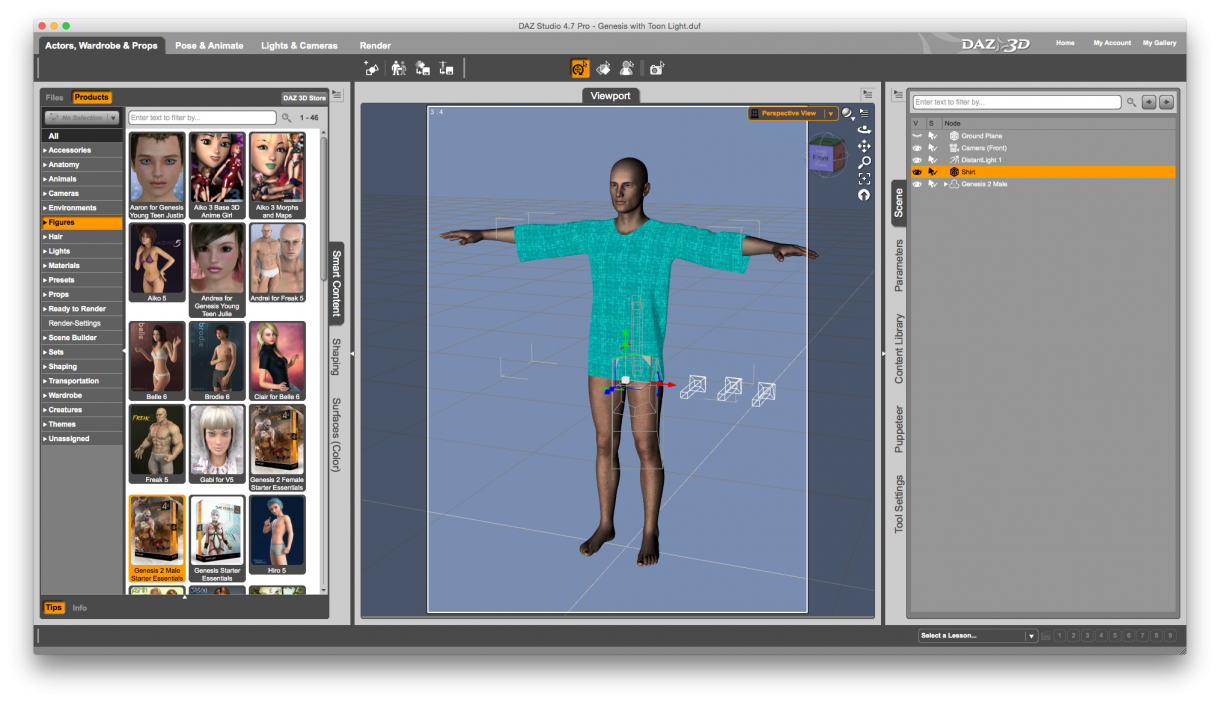 How to turn a 3D object into conforming clothing in DAZ Studio – JAY ...