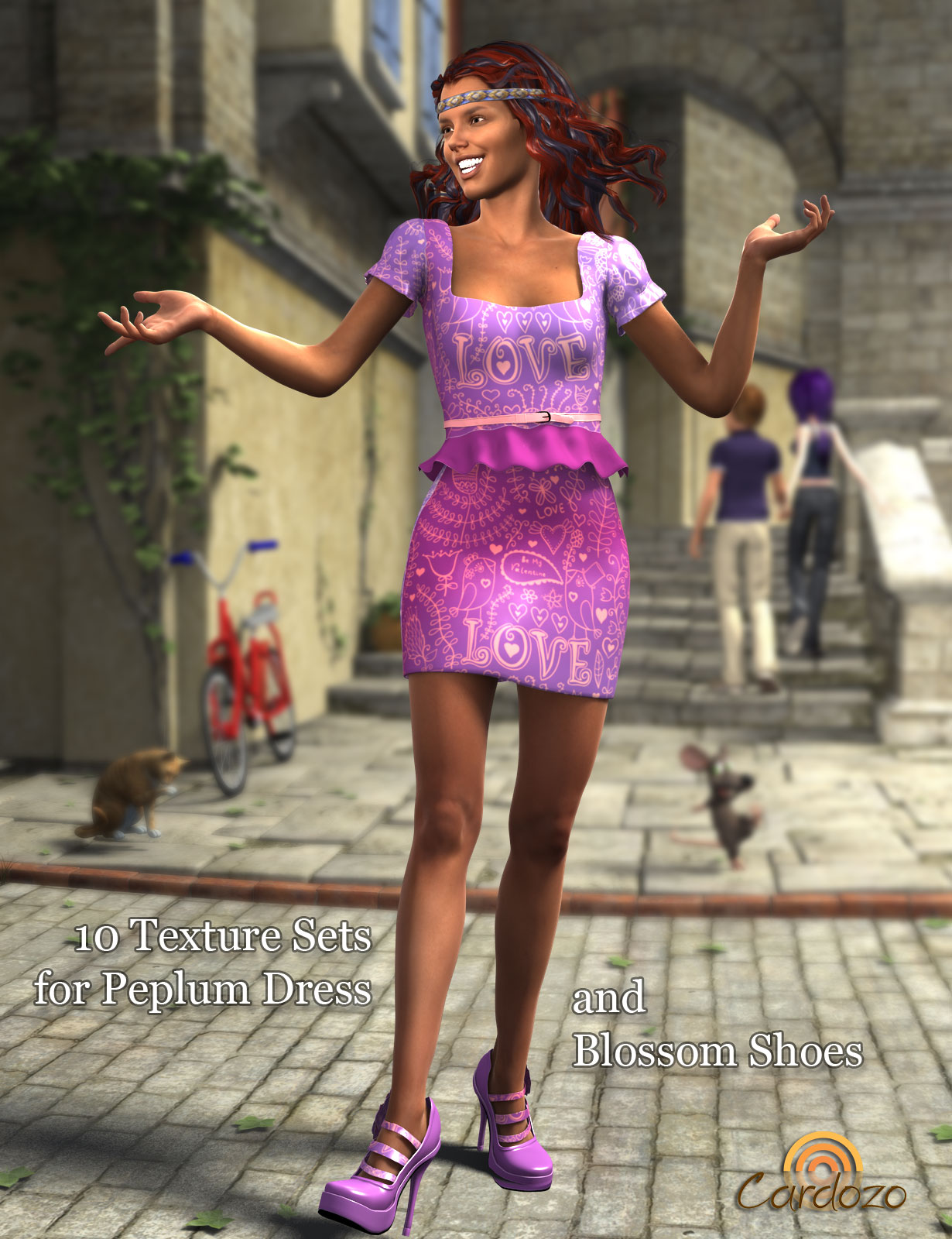 Cardozo Textures for Peplum Dress – now available at Hivewire3D – JAY ...