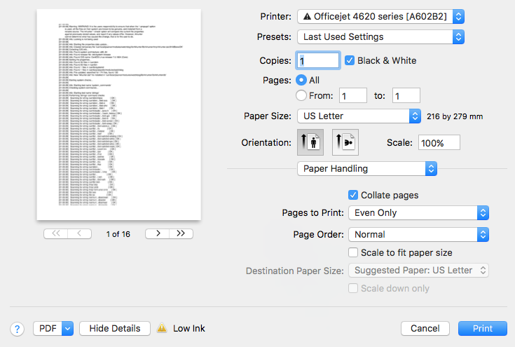 Double-sided printing with the 4620 JAY VERSLUIS