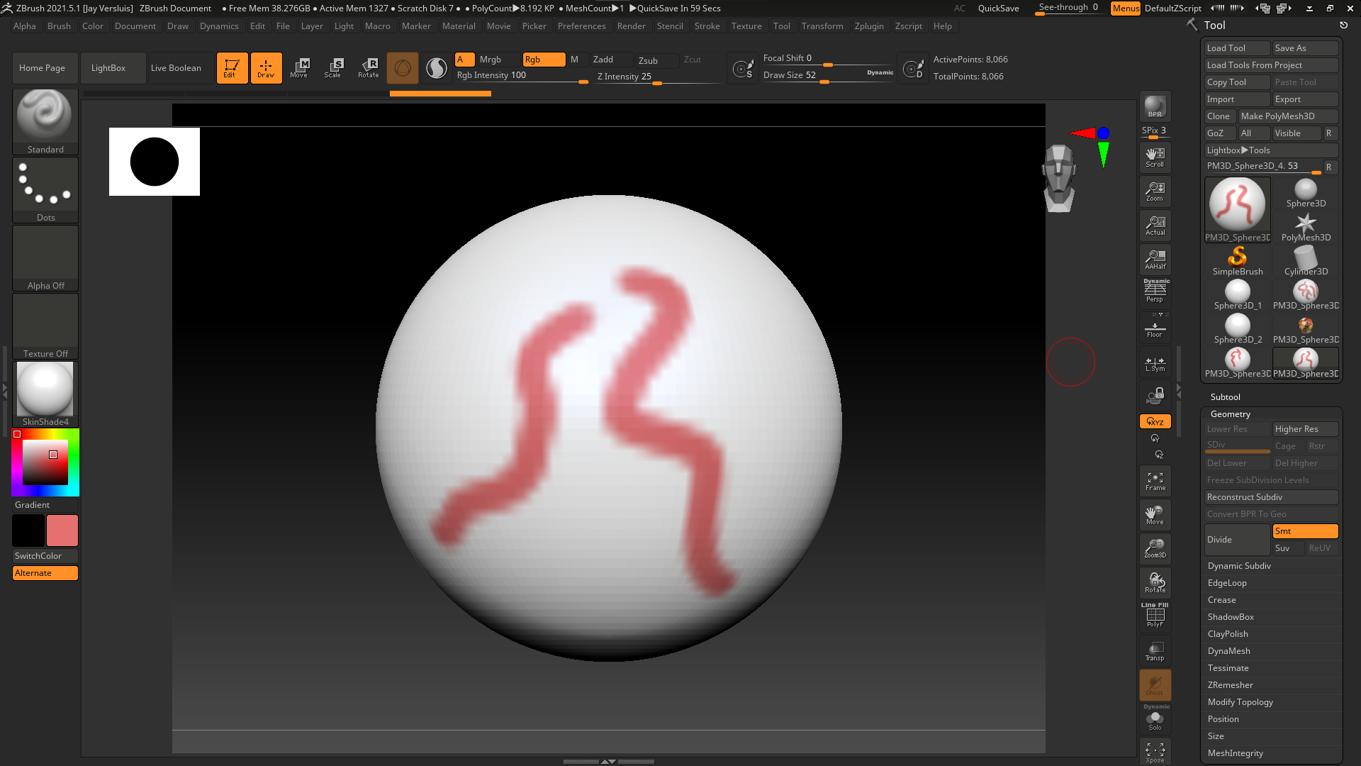 pluralsight projection painting with spotlight in zbrush 4