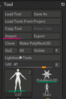 can an obj be import to zbrush 4r6