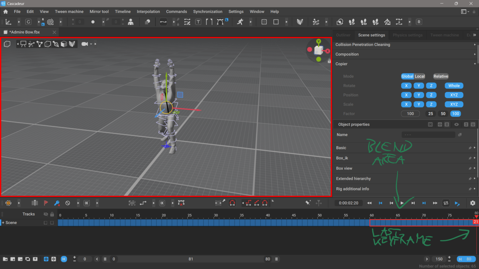 How to loop animations in Cascadeur – JAY VERSLUIS