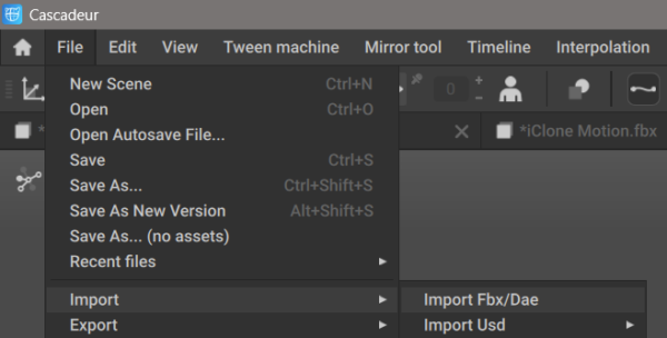How to import iClone Animations into Cascadeur – JAY VERSLUIS